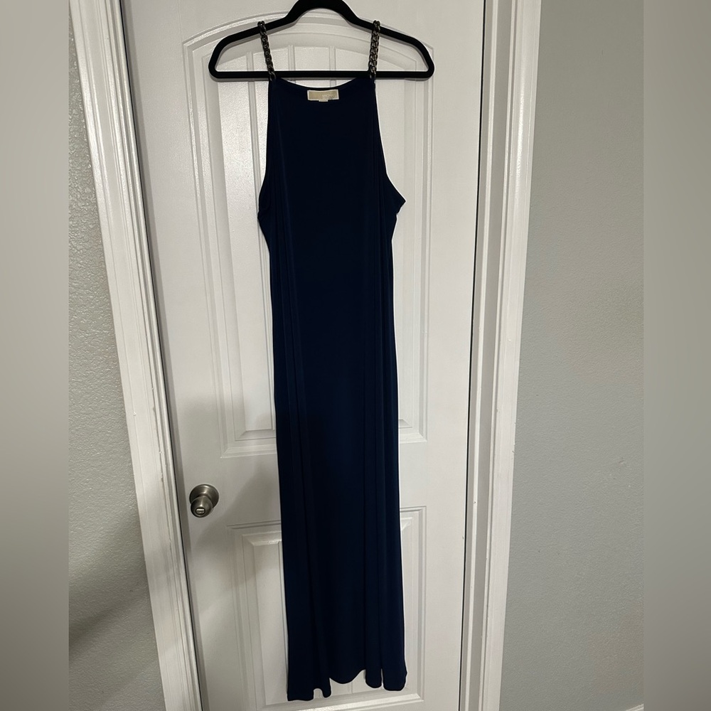 NWT Navy blue Michael Kors Full length dress